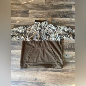 Drake Camouflage half zip pullover size youth 16